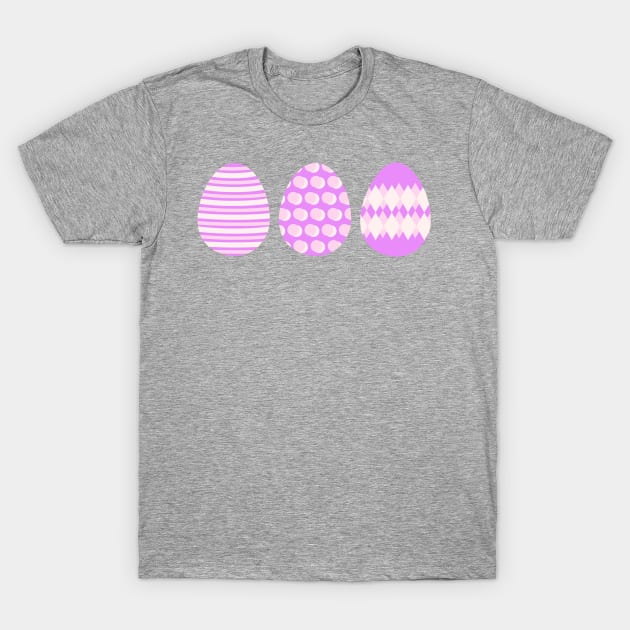 Eggspert Easter Eggs - Decorated Eggs in Pink T-Shirt by skauff